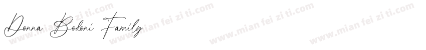 Donna Bodoni Family字体转换
